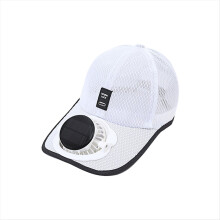 Breathable Mesh Hat with Solar Fan USB Charging Unisex Suitable for Summer Travel A