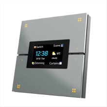 Tuya Smart Multifunctional Central Control Panel ZigBee Dimming Switch Automation Wireless Lighting System Grey