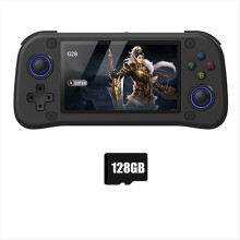 G28 Retro Handheld Video Game Console 128G 20000+Game 4.3 Inch Screen Linux Pocket Player for /PS1/N64 Simulator A
