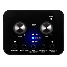 Sound Card Voice Changer Mobile Phone Computer Compatible External Electronic Shouting Microphone Live