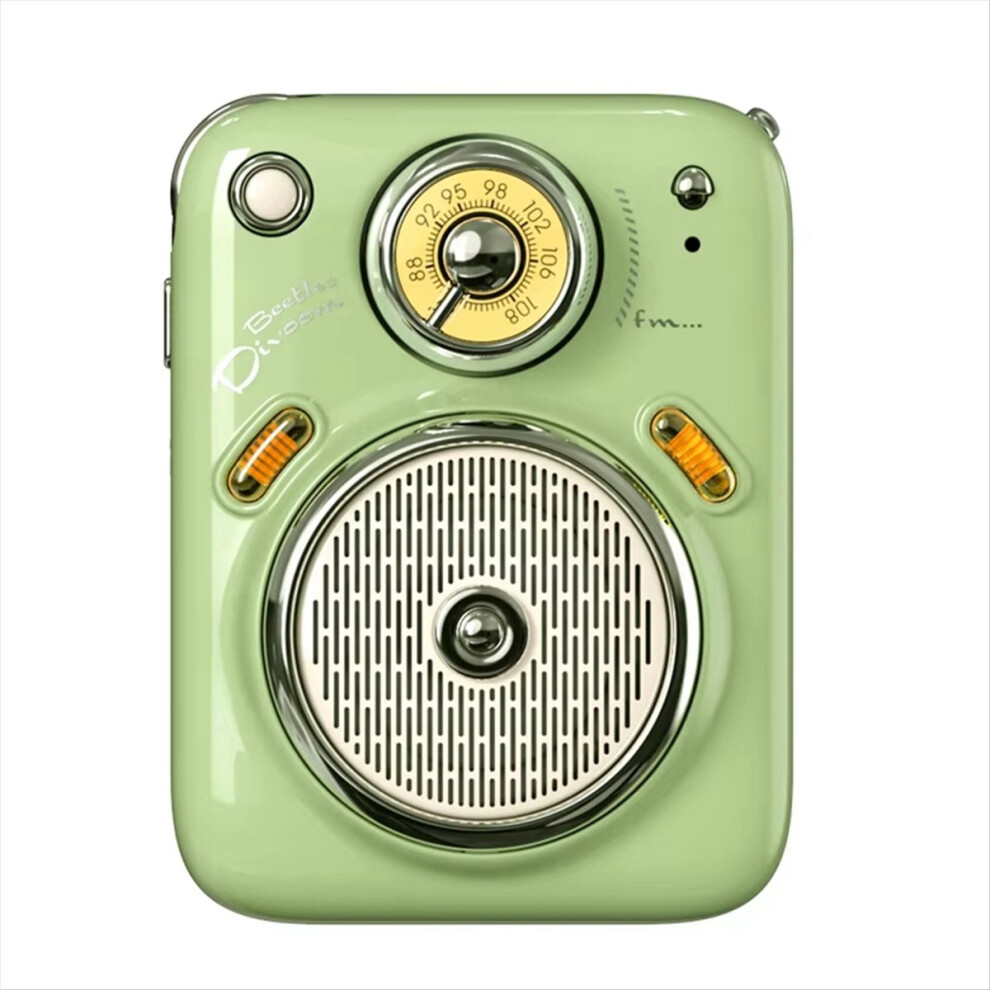 Mini Radio Speakers Bluetooth Wireless Portable Cute For Girls Birthday Presents Gift Green 4853713476206