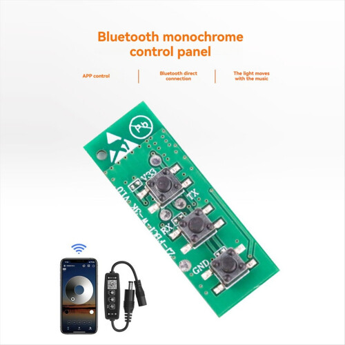 Bluetooth Led Dimmer Control Board Monochromatic LED Strip Light Controller ZENGGE APP Music 2