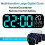 Large Digital Clock LED Clocks Temp Date Week Display 10 Brightness Adjustable Electronic with Remote Control 4