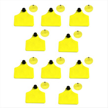 10pcs RFID UHFAnimal Ear Tag ISO18000 6C Electronic Rfid Uhf 860-960mhz LF 134.2mhz Bull