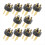 10pcs 3 Pin Gold Plated Connector for Microphone KTV Audio Conversion Adapter Speaker Accessories 5