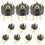 10pcs 3 Pin Gold Plated Connector for Microphone KTV Audio Conversion Adapter Speaker Accessories 8