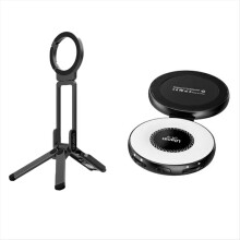 MA38 MagLock Phone Stand with Light Foldable Tripod Mount for 16 15 14 13 Versatile Hidden Hook