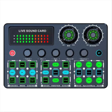 V99 Live Sound Card Dedicated Singing Equipment Mobile Karaoke Recording Computer Podcast Mixer A