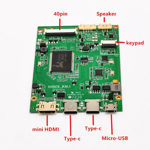 60HZ EDP Driver Board 2560x1440 -Compatible Type-C Wire Communication Mini Portable Controller 2