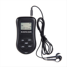 Portable FM Digital Radio Display Stereo Receiver for Conference Rehearsal Low Power Reception