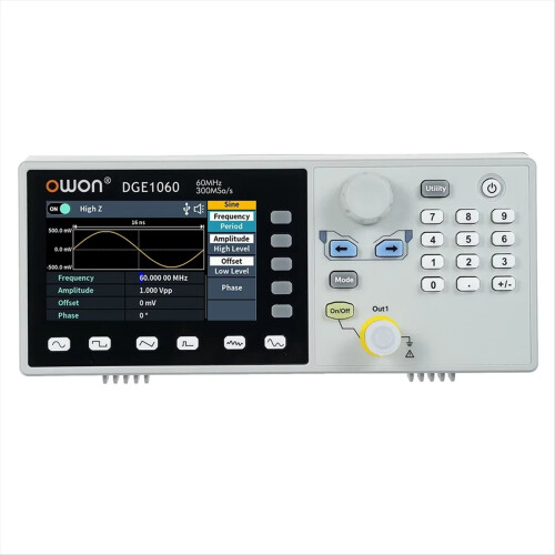 Arbitrary Waveform Signal Generator Single Channel 60MHz 1CH 3.6inch Desktop 14 Bit Supports SCPI Labview Function EU Plug 2