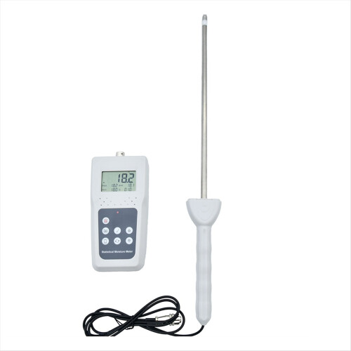 Hay Moisture Meter LCD Display Compressed Straw Measuring Tool for Cereal Bran Forage Grass Bamboo