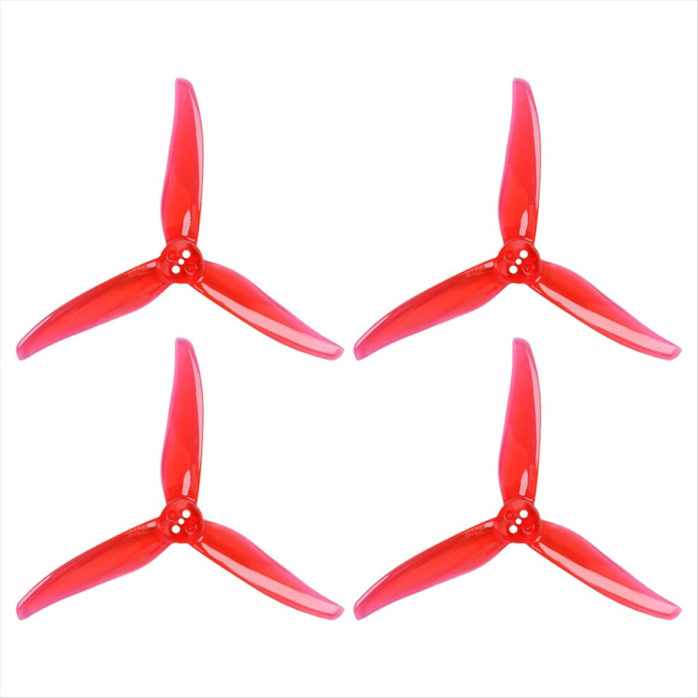 2Pairs 4023 Propeller 3-Blade Pc Props Three-Hole For 1505-3600Kv Brushless Motor Rc Fpv Drone Red 4851887933464