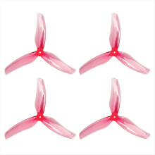 4 Pair of 2609-3 Propeller 3-Blade PC Prop 65MM for F9A-B U14 200 Hollow Cup Group Drones DIY Parts Pink