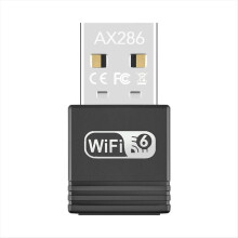 USB WiFi 6 Adapter AX286Mbps 2.4G Driver-Free Wireless WiFi6 Receiver -MIMO OFDMA for Win7/8.1/10/11