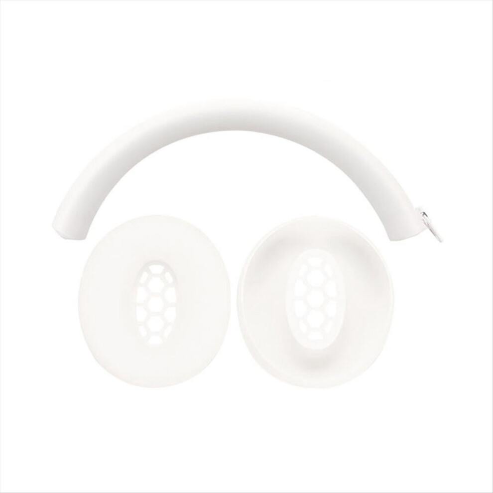Jehiatek Ear Pads For Hd4.50/4.30/4.40/420S/Hd450/Hd458bt Headphone Protective Case Earmuff Head Beam Repair White