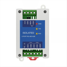 1 to 2 Way RS485 Relay DC8-28V Hub Photoelectric Isolation One Multi E810-R12 ESD Protection
