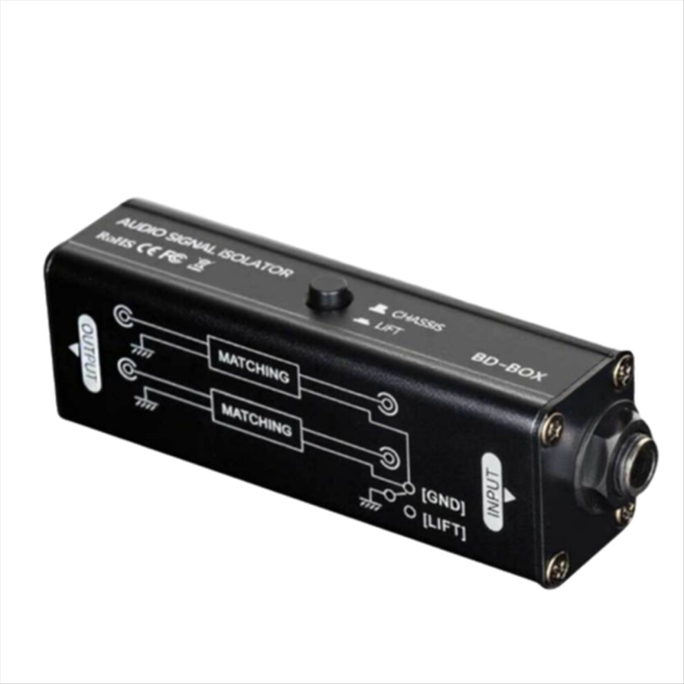 Audio Aignal Isolator 6.35Mm Interface Eliminator Noise Passive For Conference Microphone Mixer 4851887942404