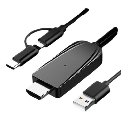 High Definition Multimedia Interface Cable, HD 1080P Support Bluetooth/Miraplug APP Screen Mirroring Cable for Projector 1