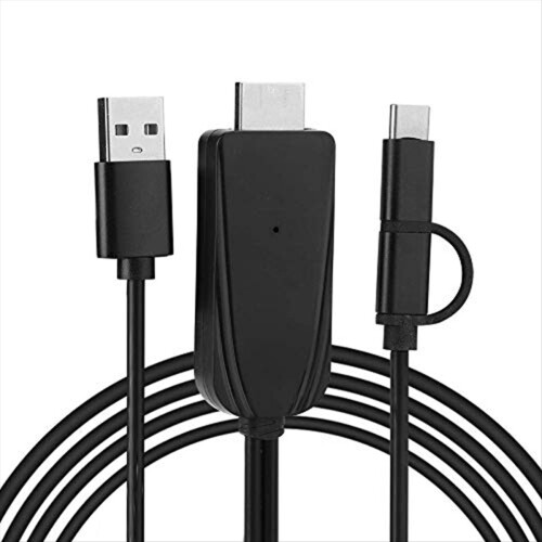 High Definition Multimedia Interface Cable, HD 1080P Support Bluetooth/Miraplug APP Screen Mirroring Cable for Projector 2