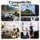 High Definition Multimedia Interface Cable, HD 1080P Support Bluetooth/Miraplug APP Screen Mirroring Cable for Projector 4