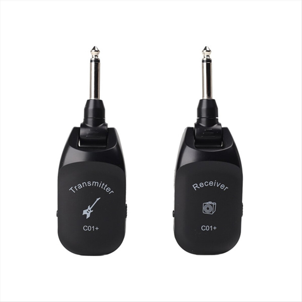 C01+ Guitar Wireless System Audio Transmitter Receiver Pickup Rechargeable For Electric 4851887944040