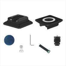 Magnetic Cold Shoe Adapter to Snail Gimbal with 1/4in Screw for DSLR Cameras Easy Installation Camera Accessory