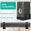 2PCS Universal Soundbar Wall Mount Depth Adjustable Speaker Under TV Bracket for Soundbars 5