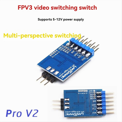 FPV 3CH Toggle Switcher Module Camera Switch PWM 5-12V Video Compatibale with RC for Drone 2