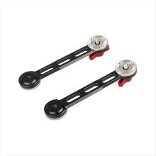2pcs Standard Rosette Extension Arm with Safety Rail for DSLR Camera Shoulder Mount Rig Support System New