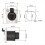 RJ45 Waterproof Network Connector with Rubber Cover D Type Panel Mount Socket Ethernet 180 Degree 6