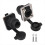 RJ45 Waterproof Network Connector with Rubber Cover D Type Panel Mount Socket Ethernet 180 Degree 5