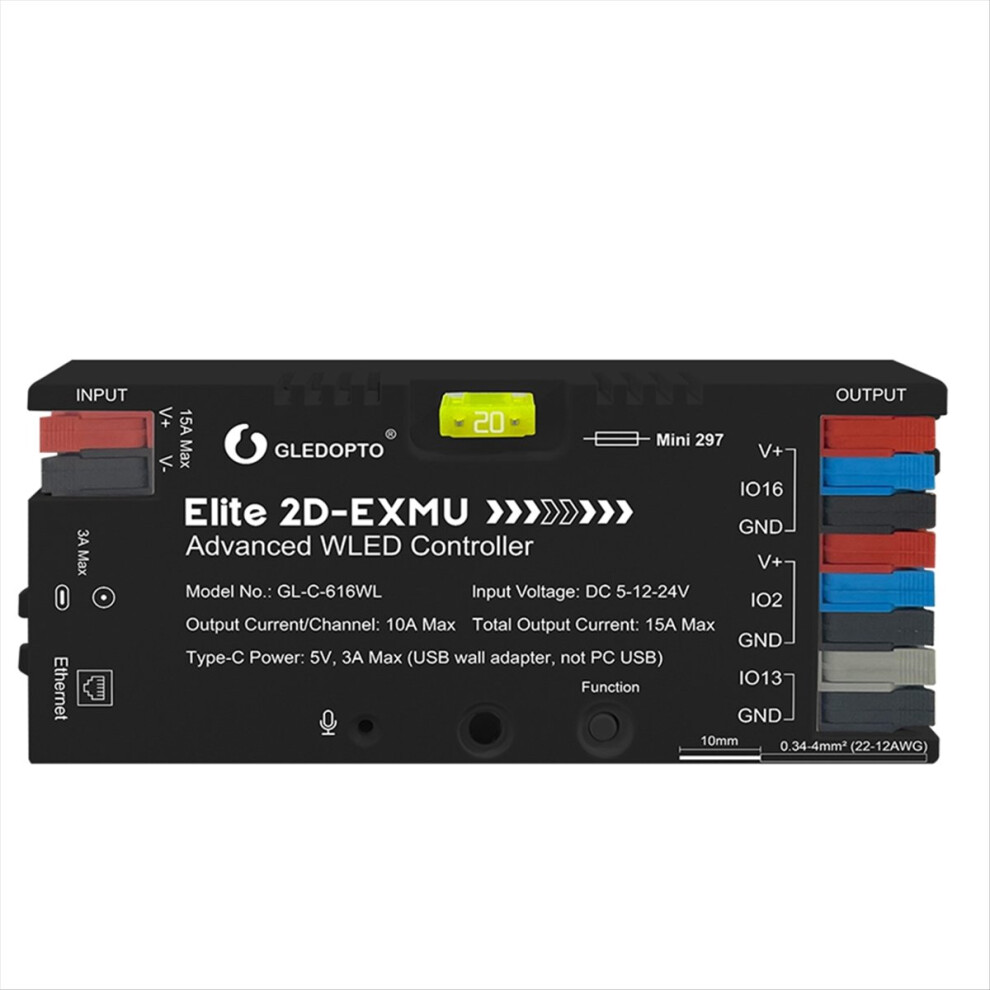 Addressable Digital Strip Controller With Ethernet Interface Esp32 Wled For Ws2811/Sk6812 Light 4851887974719