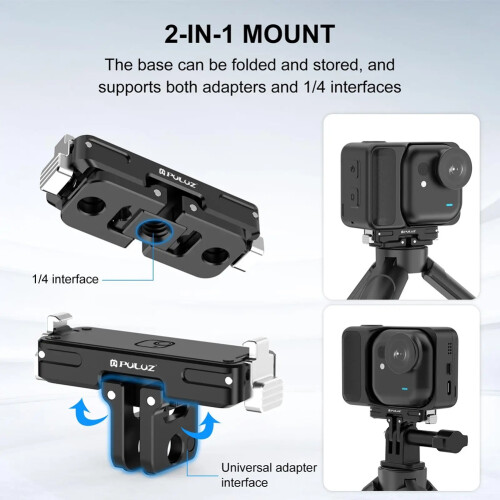 for GO Ultra Magnetic Aluminum Alloy Quick Release Base Mount 2