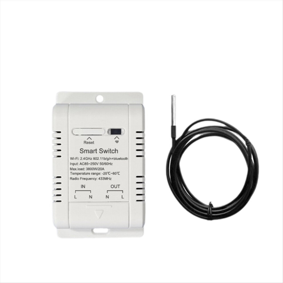 Tuya Wifi Temperature Switch 20A Wireless Thermostat With 1M Sensor Intelligent Supports Voice Control 4851887976447