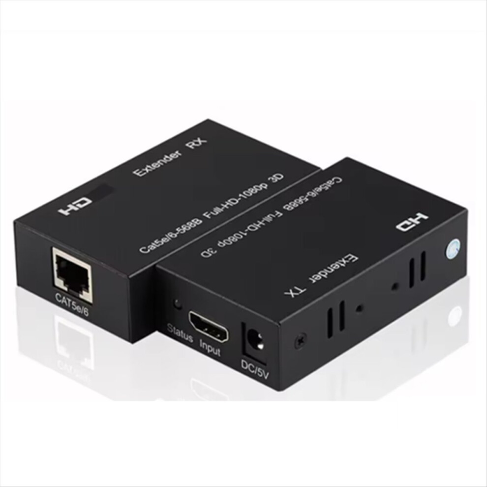60M -Compatible Extender Rj45 Ports Hd 1080P Network By Cat5e Cat6 Lan Extensor For Tv Box Pc Eu Plug 4851887975914