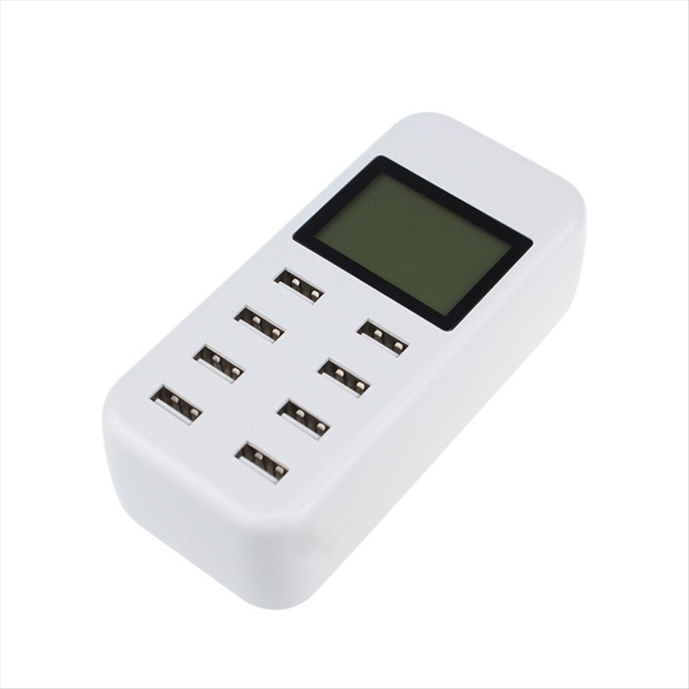 8Port Smart Usb Fast Charging Hub With Lcd 40W Multiport Station Wall Travel Charger For Eu 4851887979639
