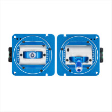 2PCS AG02 CNC Hall Gimbals Two-Way Adjustable Metal Joystick for TX16S MKII/TX15/BOXER Remote Control Blue