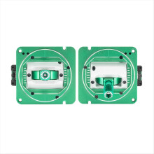 2PCS AG02 CNC Hall Gimbals Two-Way Adjustable Metal Joystick for TX16S MKII/TX15/BOXER Remote Control Green