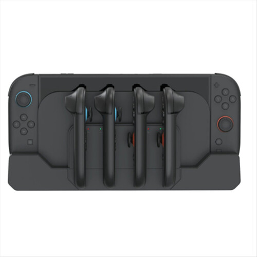 For Switch Charging Station with Magnetic Fixation 4 Controllers Simultaneous Charge Game Card Storage 2