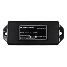 New 2 Port Gigabit 48V POE Extender 1000Mbps - IEEE 802.3af/At PoE Repeater for IP Camera/NVR/AP, 100m Range