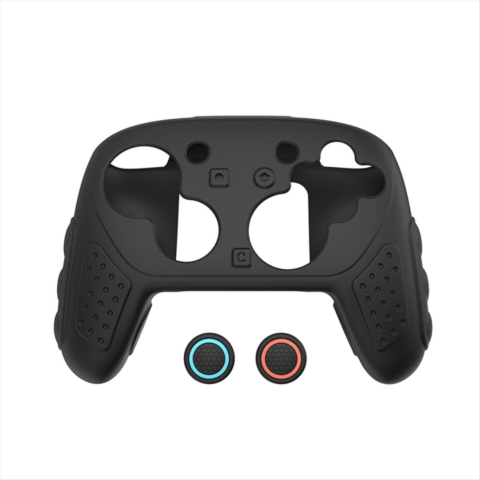 Protective Case For Switch2 Pro Game Controller Protection Set Gaming Silicone Joystick Cap A Black 4853776821685