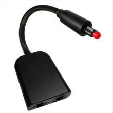 6-Core Optical Fiber Converter 2 in 1 Out Audio Cable Adapter