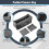 Shockproof Dslr Slr Camera Insert Organizer Case Partition Divider Protection Case(Black+Grey) 7