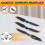 for 2/2S Low-Noise Props Propellers 7238 Blade Foldable Quick Release Propeller 2 2S 7