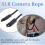 Climbing Rope Camera Strap, Micro-Single with Retro Rope, SLR Shoulder Black 6