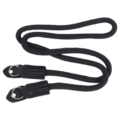 Climbing Rope Camera Strap, Micro-Single with Retro Rope, SLR Shoulder Black 2