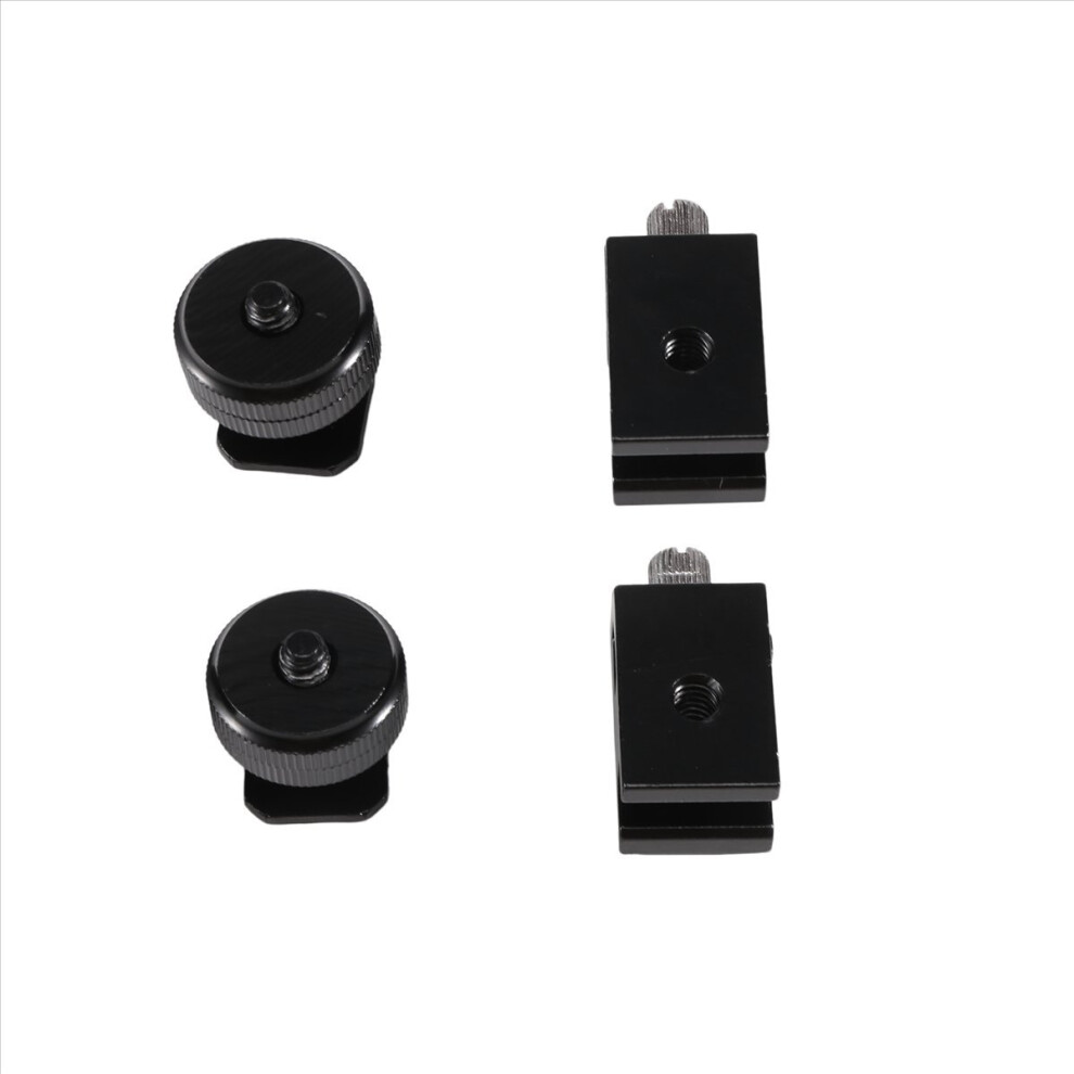 4 Pack Camera Combo Hot Shoe Mount Adapter Cold 1/4 Inch Flash For Dslr 4853776851705