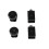 4 Pack Camera Combo Hot Shoe Mount Adapter Cold 1/4 Inch Flash For Dslr 8