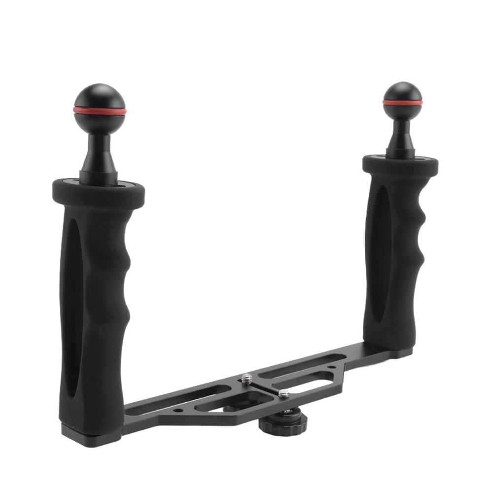 Dual Handles Aluminium Alloy Tray Stabilizer For Underwater Camera Housings Diving Bracket 4853776855147